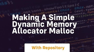 making a simple dynamic memory allocator malloc