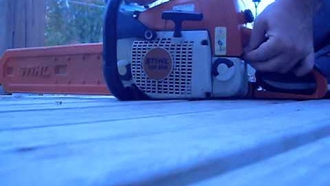 stihl ms290 chainsaw video