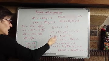 recherche solution particulière équation ax+by=c (diophantienne )