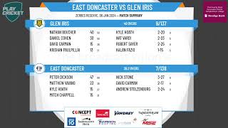 Eastern CA - Dunstan Shield - Round 9 - East Doncaster 1st XI v Glen Iris 1st XI screenshot 2