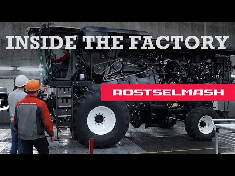 Factory tour. Tractors production