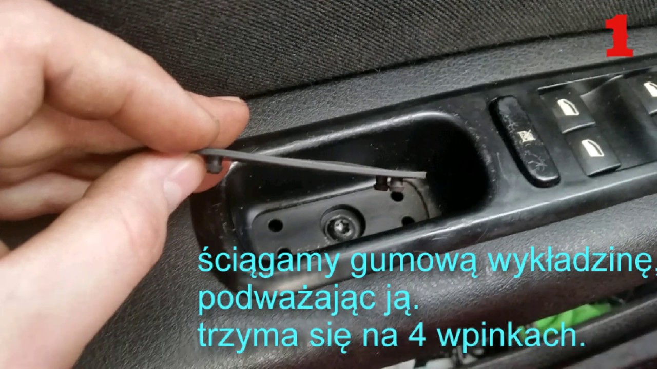 Naprawa Przełącznika Sterowania Szyb Kierowcy Peugeot 407 I Citroen C5 - Youtube