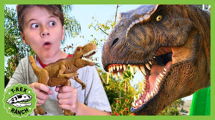 Giant Dinosaur Park Adventure With Park Ranger LB!...