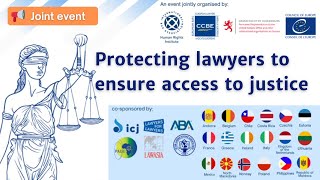 “Protecting lawyers to ensure access to justice” | Joint event | 27.06.2025