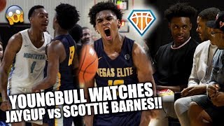 YOUNGBULL WATCHES JAYGUP vs SCOTTIE BARNES!! | Vegas Elite vs Nightrydas GETS HEATED in Atlanta