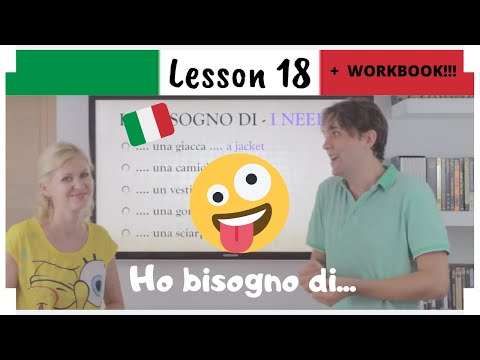 Learn Italian in 30 Days | #18 | Clothing, Colors And More (Eng/Ita Subs + WORKBOOK)