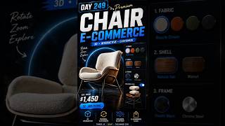 The Chair e commerce site using HTML CSS and JS|#shorts #coding #programming #webdevelopment
