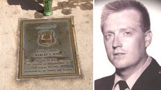 Memorial plaque dedicated to a fallen Philadelphia police officer is missing