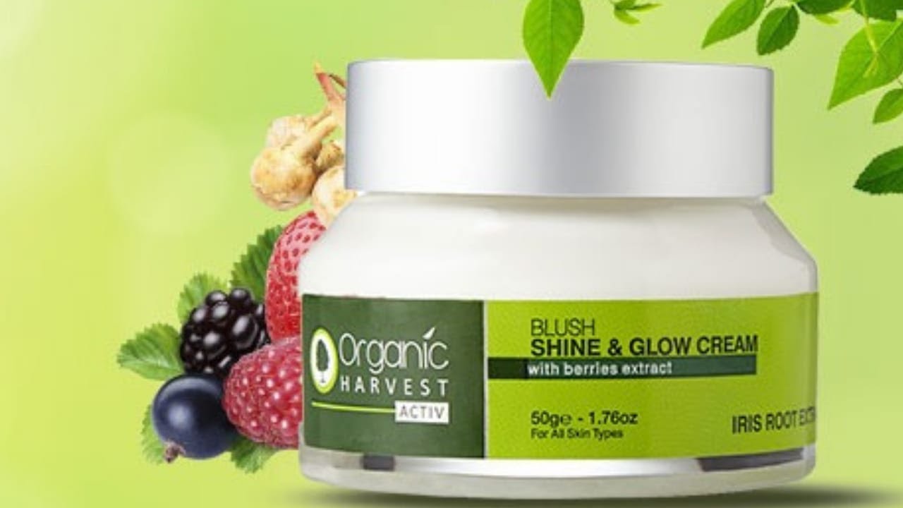 Organic Harvest Activ Shine & Glow Cream, Irish Root Extract Range, Improves Skin Tone,