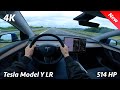 Tesla Model Y Long Range 2023 - POV Test drive &amp; Review of NEW Soft suspension, 0-100 km/h