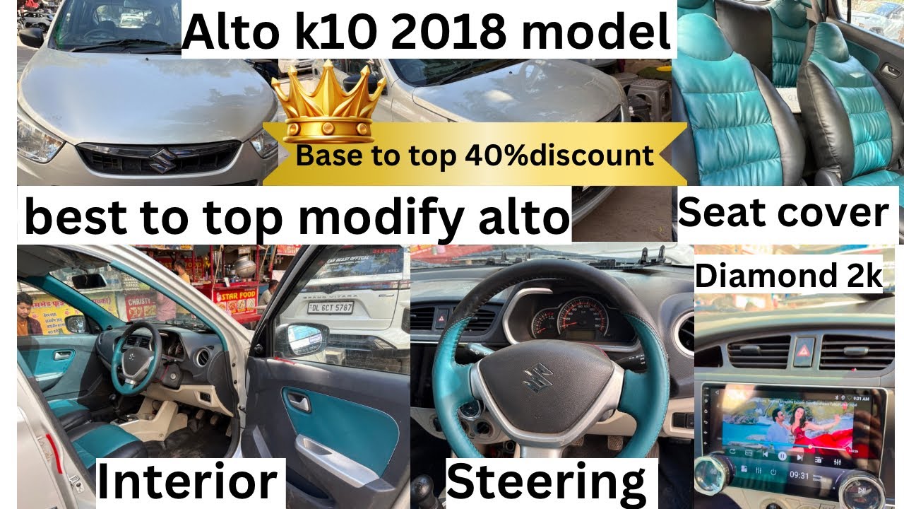All new alto k10 2025 😱modified with base to top seat cover steering ...