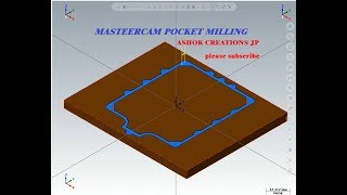 MASTER CAM POCKET MILLING