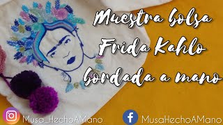 Muestra Bolsas Frida bordado a mano/ Sample Frida bags hand embroidery