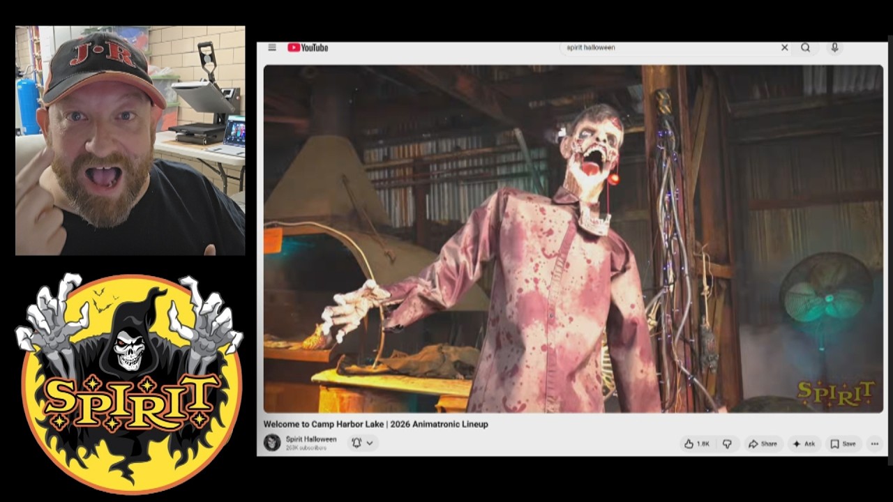 MY FIRST LOOK AT SPIRIT HALLOWEEN 2026 ANIMATRONIC LINEUP!