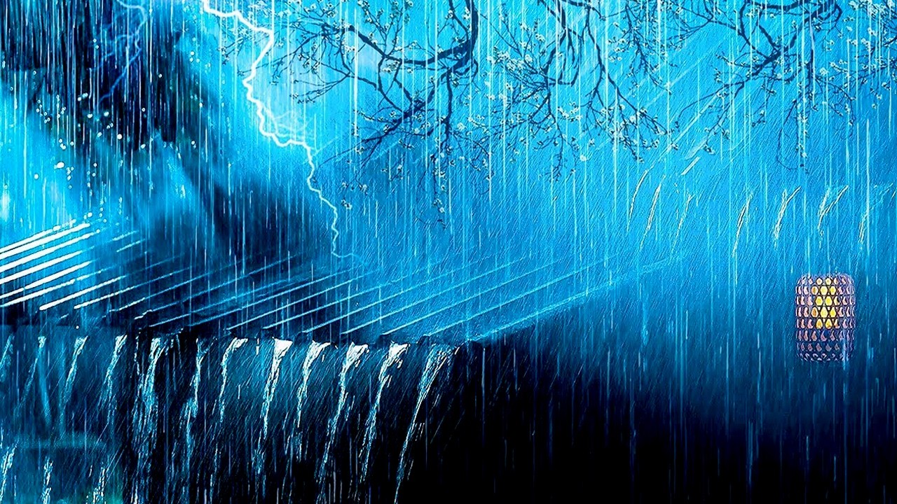 🔴 Heavy Rain on a Tin Roof for Sleeping 24/7, Sleep Instantly with Rain Sounds & Thunder at Night