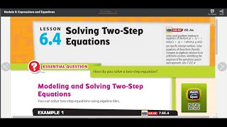 Introduction to Solving Two-Step Equations