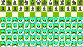 50 ALIENS PAWNS VS ALL CHESS PIECES | Chess Memes #117