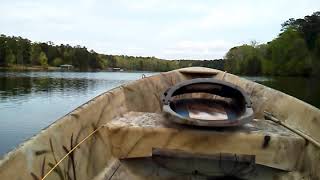 My 1968 Johnson 20hp pushing my 1964 Mitchell 14 ft.