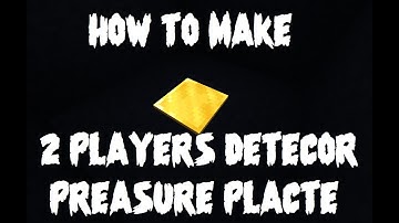 2 PLAYERS DETECTOR PREASURE PLATE how to make, everything explained bit by bit