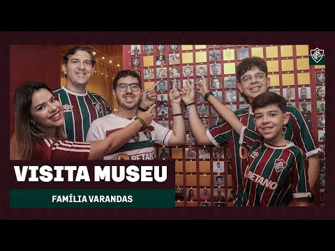TRICOLOR QUE INSPIROU O FILME INEXPLICÁVEL VISITA MUSEU FLUMINENSE FC COM FAMÍLIA
