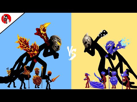 Lava Skin vs Ice Skin | Epic Battle in Stick War Legacy