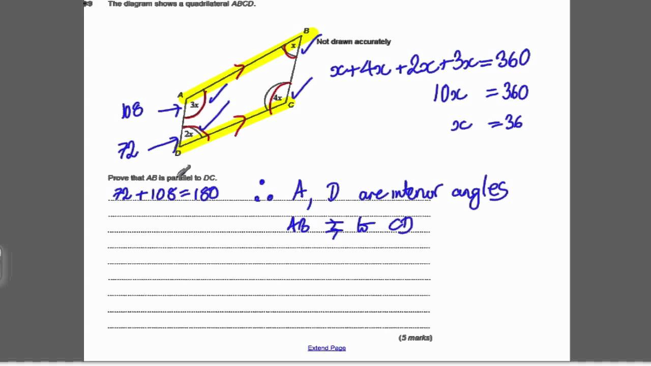 Circle Theorems 2 (GCSE Higher Maths)- Exam Qs 14