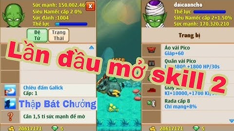 (Ngọc Rồng online) Lần đầu mở skill 2 và cái kết cay đắng
