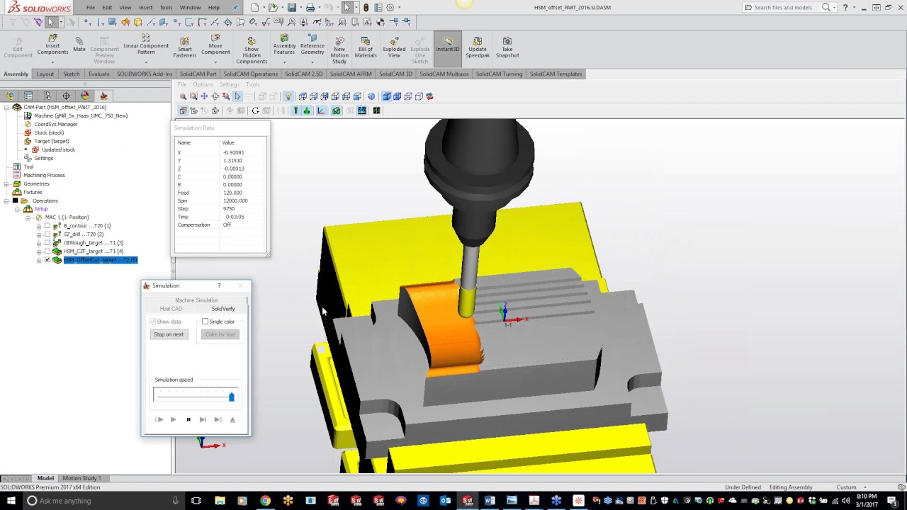 3D HSM Offset Cutting and Boundary Machining