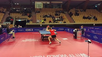 Ding Ning Reverse TomaHawk Serve | Table Tennis Slow Motion