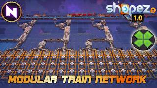 Using MODULAR BLUEPRINTS To Solve Anything for EMERALD 🟩 In Shapez 2 Launch 1.0 Manufacture Mode