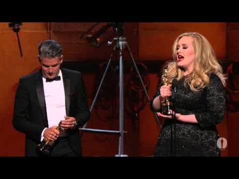 Adele Adkins And Paul Epworth'S &Quot;Skyfall&Quot; Wins Best Original Song | 85Th Oscars (2013)