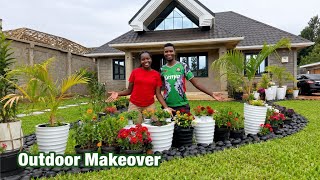 🏡 Outdoor Makeover! Decorating Our Dream Home Compound & Driveway | Cozy Slow Living ⭐