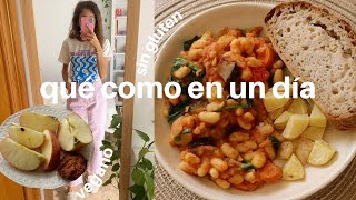 qué como en un día: vegano y sin gluten [intentando ganar peso]