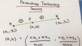 Geometri Koordinat : Pembahagi Tembereng Garis
