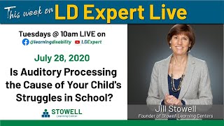 Episode 114: Is Auditory Processing the Cause of Your Child’s Struggles in School - Jill Stowell