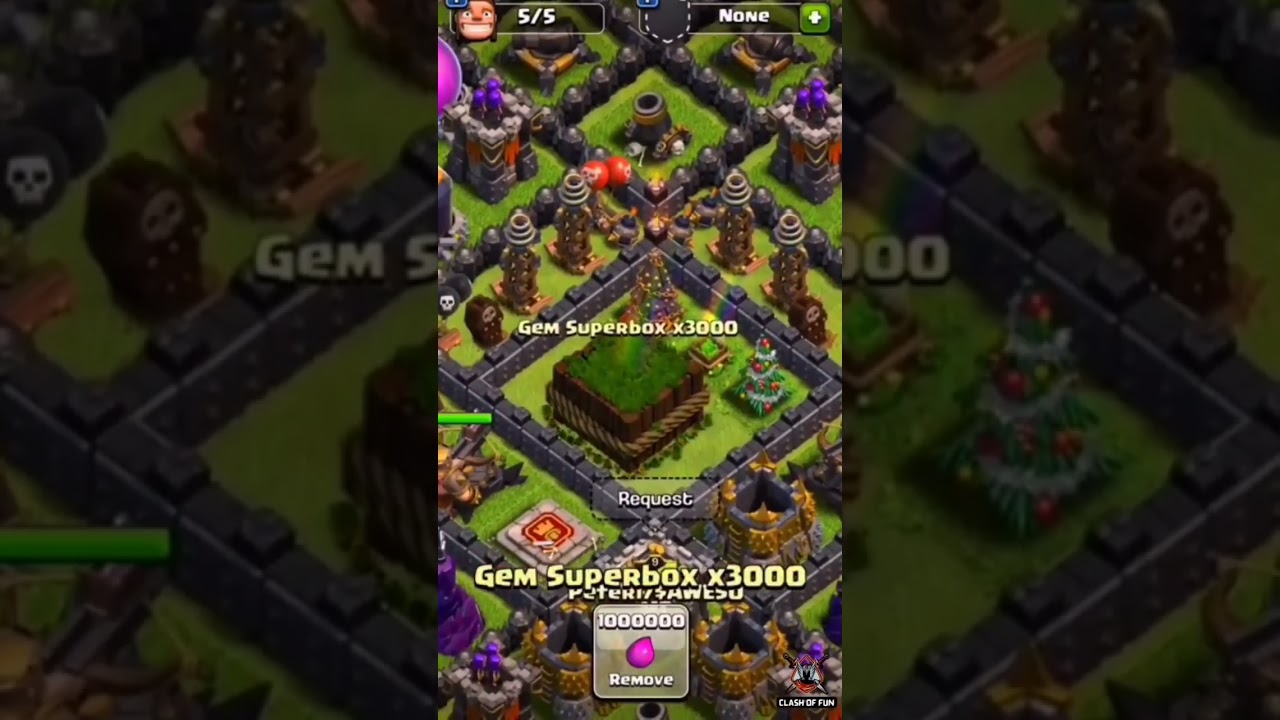Clash of clans Giant Gem box 