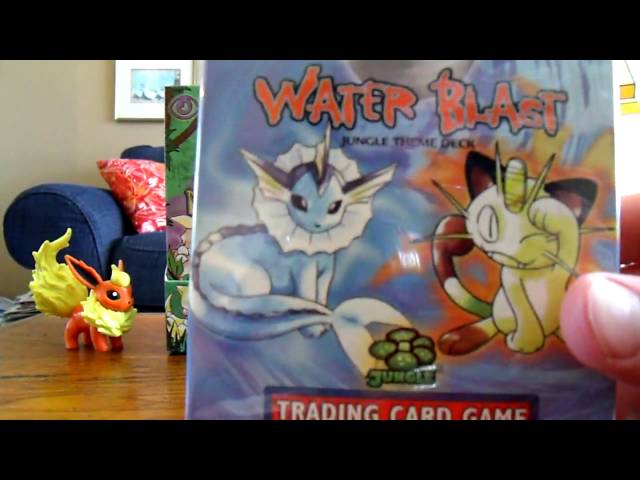 Ep33: Opening a Pokemon Jungle Water Blast Theme Deck - YouTube