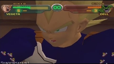 DBZ Budokai Super Vegeta vs Cell (With Senzu Bean)