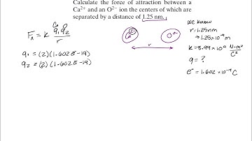Coulomb’s Law Example Problem 1: Force of Attraction Between Two Atoms