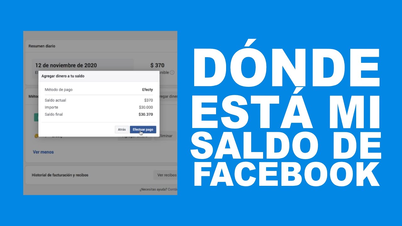 ¿Cómo saber si tengo crédito publicitario en Facebook?