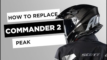 AIROH COMMANDER2 ADVENTURE HELMET PEAK ASSEMBLY AND DISASSEMBLY VIDEO TUTORIAL