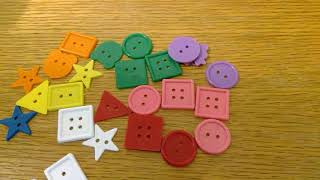 Sorting buttons by color and shape