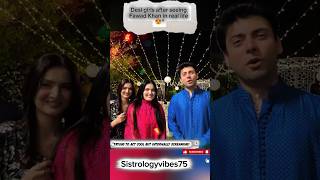 Iqra Kanwal's Fan Girl Moment with Fawad Khan! 😍✨#sistrology #FawadKhan #shorts