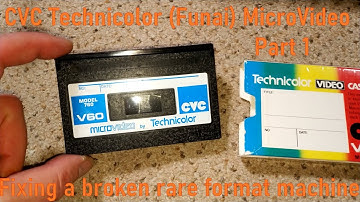 CVC Technicolor (Funai) MicroVideo cassette recorder - Fixing a broken rare format machine - Part 1