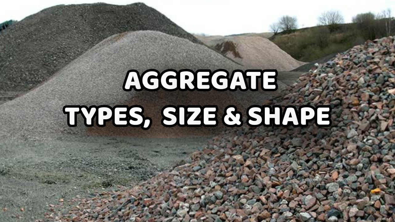 Types of aggregate used for construction work YouTube