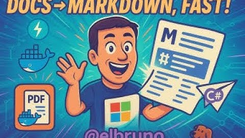 Turn Any Doc into Markdown: FastAPI + MarkItDown + .NET (in Docker)