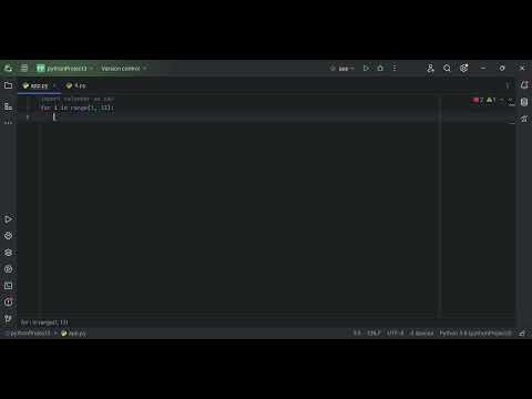 How to make whole year calendar in PYTHON #7 #shorts