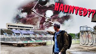 ABANDONED NCAA FOOTBALL STADIUM! (WHAT WAS IN THE LOCKER ROOM!)
