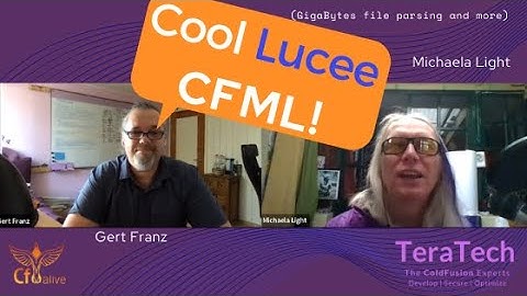 103 Cool Lucee CFML (GigaBytes file parsing and more) with Gert Franz