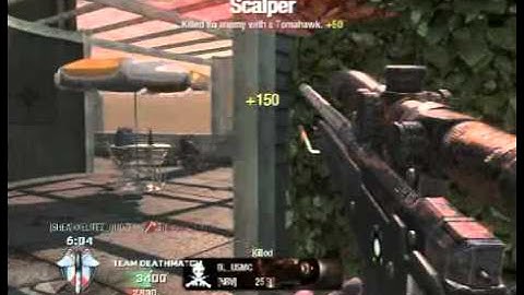 SuperVenomGaming Quickscoping on the map Hotel in Black Ops